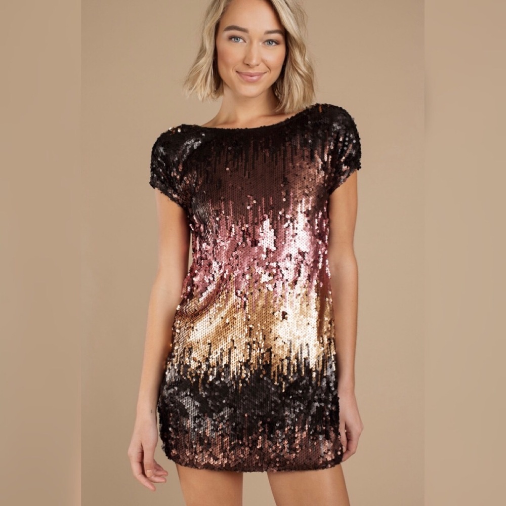 NWT Tobi Ombré Sequin Mini Dress